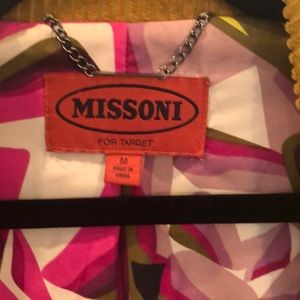 Missoni for Target corduroy olive/mustard coat M